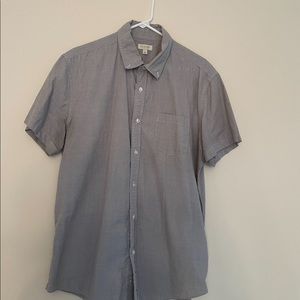 Sonoma Life + Style Grey Collard Button Down Mens Size L